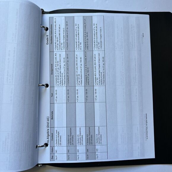 BJU Press Math Pre Algebra Student Handouts 2nd Edition Homeschool Curriculum - Picture 4 of 5